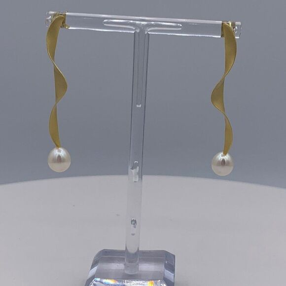 Ring,  NWOT, real 925 sterling silver, real22 karat gold, geometric, adjustable - Picture 8 of 12